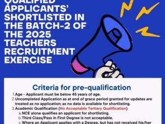 Abia MoBSE Releases 2025 Teachers Recruitment Second Batch Shortlist